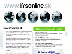E-Mailing ifrsonline.sk